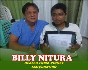Billy Nitura (Healed from Kidney Malfunction) Billy Nitura (Healed from Kidney Malfunction)
