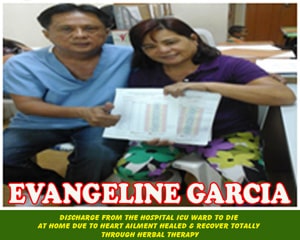 Evangeline Garcia (Heart Ailment healed and recover totally) Evangeline Garcia (Heart Ailment healed and recover totally)