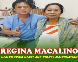 Regina Macalino (Healed from heart and malfunction) Regina Macalino (Healed from heart and malfunction)