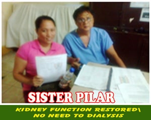 Sister Pilar (Kidney Function Restored) Sister Pilar (Kidney Function Restored)