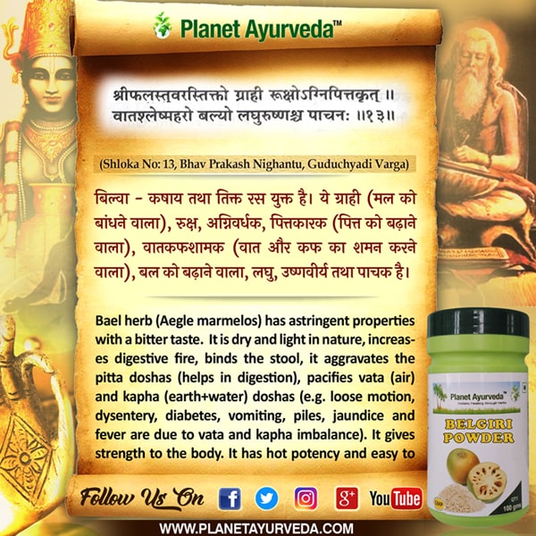 Classical Reference of Bilva Classical Reference of Bilva