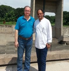 Dr. Vikram Chauhan (MD - Ayurveda) with Mr. Slobodan Tashovski (Ambassador of Macedonia)