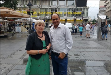 Dr. Vikram Chauhan with Dr. Leila in Belgrade, Serbia Dr. Vikram Chauhan with Dr. Leila in Belgrade, Serbia