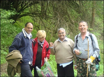 Dr. Vikram Chauhan and Dr. Madan Gulati in Vodno, Macedonia during Study of Medicinal Plants