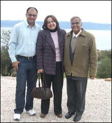 Dr. Vikram Chauhan With Karolina and Dr. Madan Gulati in Macedonia Dr. Vikram Chauhan With Karolina and Dr. Madan Gulati in Macedonia