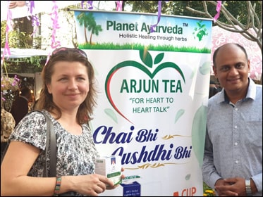 Dr. Vikram Chauhan with Ms. Viera Spackova (Slovakian Distributor) Dr. Vikram Chauhan with Ms. Viera Spackova (Slovakian Distributor)