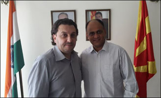 Dr. Vikram Chauhan with Ambassador of Macedonia Dr. Vikram Chauhan with Ambassador of Macedonia