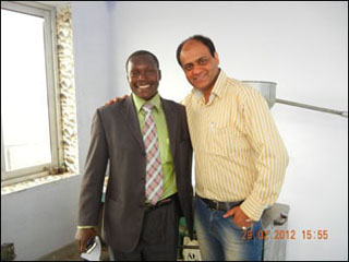 Dr. Vikram Chauhan with Dr. Samson Kibona from Tanzania Dr. Vikram Chauhan with Dr. Samson Kibona from Tanzania