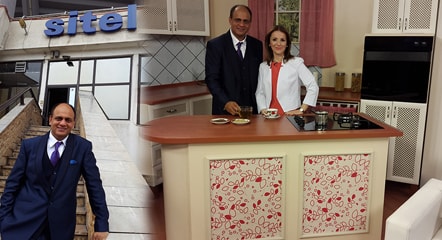 dr. vikram chauhan on the set of sitel tv macedonia