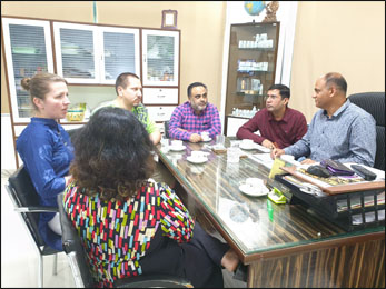 Dr. Vikram Chauhan (MD-Ayurveda) with Planet Ayurveda's Distributors from USA and Slovakia Dr. Vikram Chauhan (MD-Ayurveda) with Planet Ayurveda's Distributors from USA and Slovakia