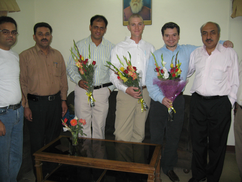 Vaidya Anthony with the Principal of an Ayurvedic institute in India and other doctors Vaidya Anthony with the Principal of an Ayurvedic institute in India and other doctors