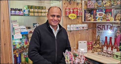 Planet Ayurveda Products at Iskcon Temple in Riga - Latvia