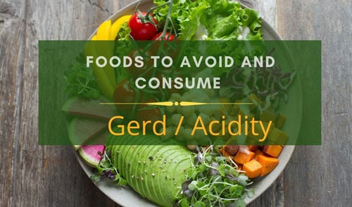 GERD / Acidity  diet charts