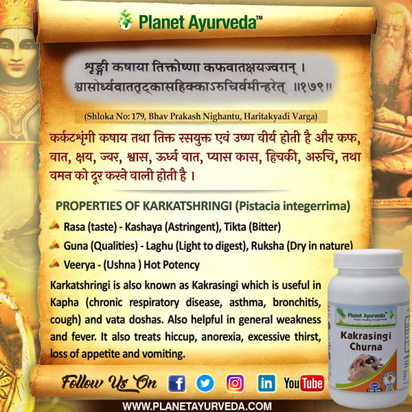 Authentic Ayurveda Information, Classical Reference of Kakrasingi