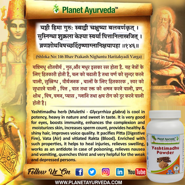 Classical Reference of Yashtimadhu Classical Reference of Yashtimadhu