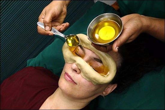 Netra tarpana, The Ayurvedic Eye Therapy, Ayurvedic Eye Treatment, Ghee Eye Bath, Akshi Tarpana