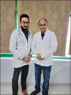 Dr. Ankit Garg with Dr. Vikram Chauhan