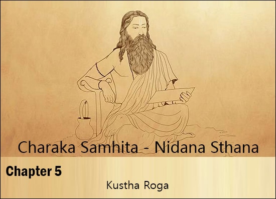 Charak Samhita - Nidana Sthana - Chapter 5 (Kustha Roga) Chapter 5, Charaka Samhita, Nidana Sthana, Kustha Roga