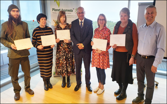 Europe, Seminar, Ayurveda Seminar, Ayurveda, Ayurvedic, Consultation, Dr. Vikram Chauhan, Latvia, National State Library of Riga, Certificate