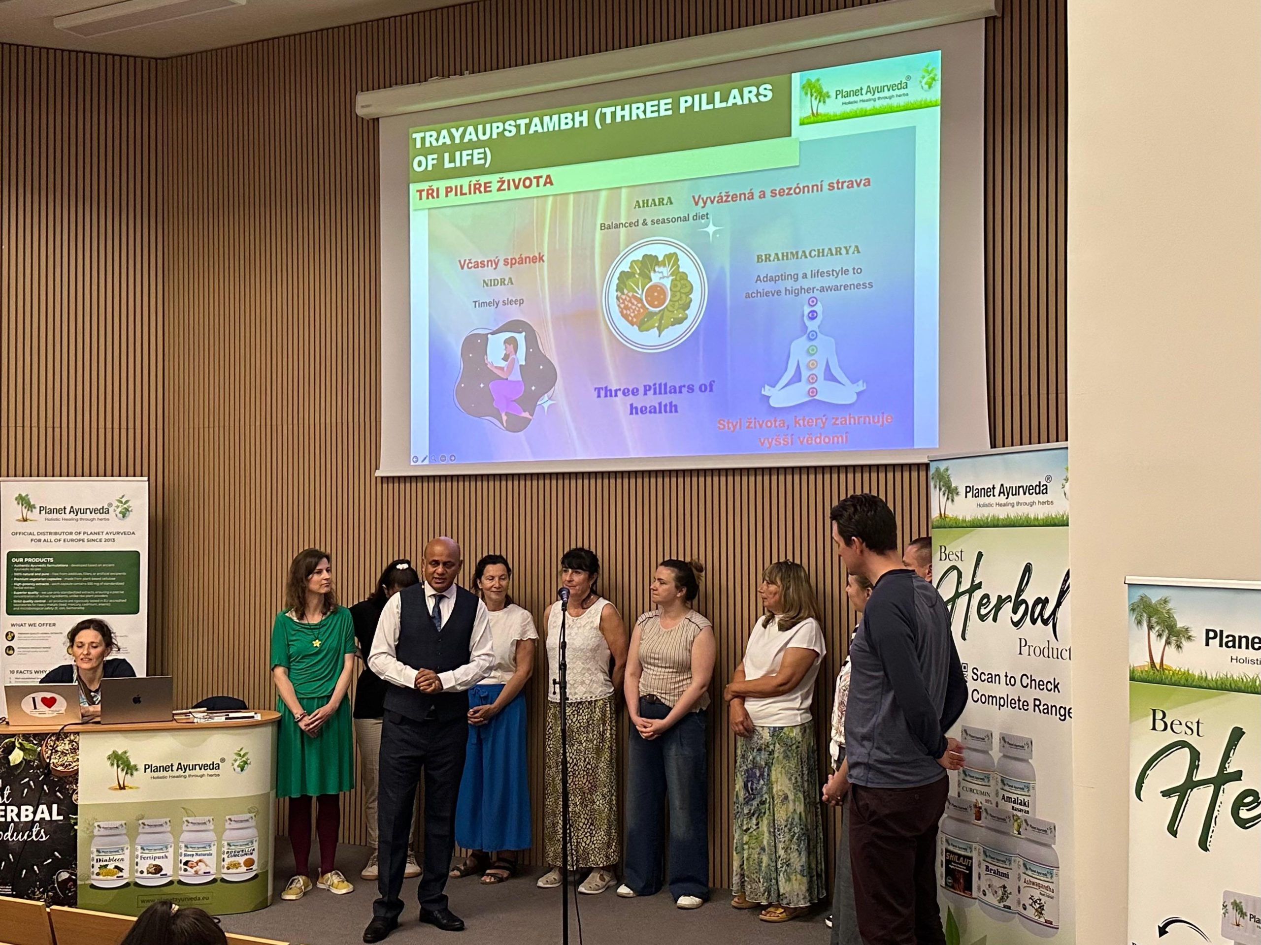 Dr. Vikram Chauhan's Seminar on Ayurveda in Prague, Czech Republic, Europe