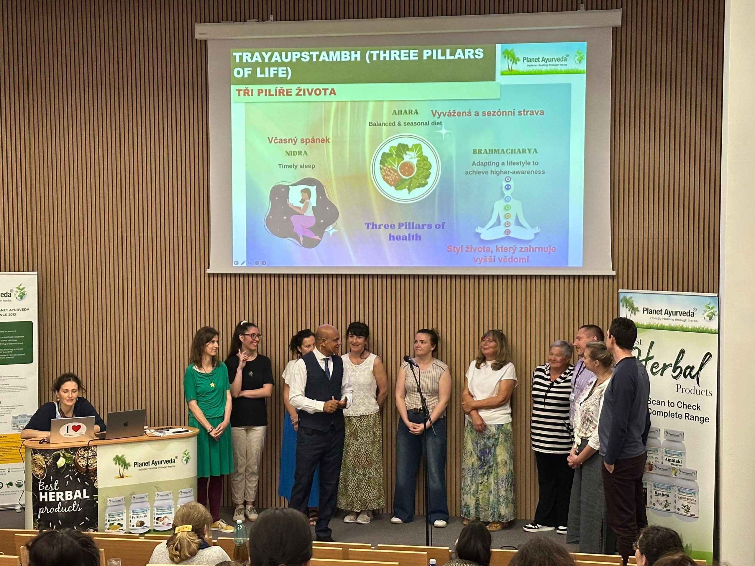 Dr. Vikram Chauhan's Seminar on Ayurveda in Prague, Czech Republic, Europe