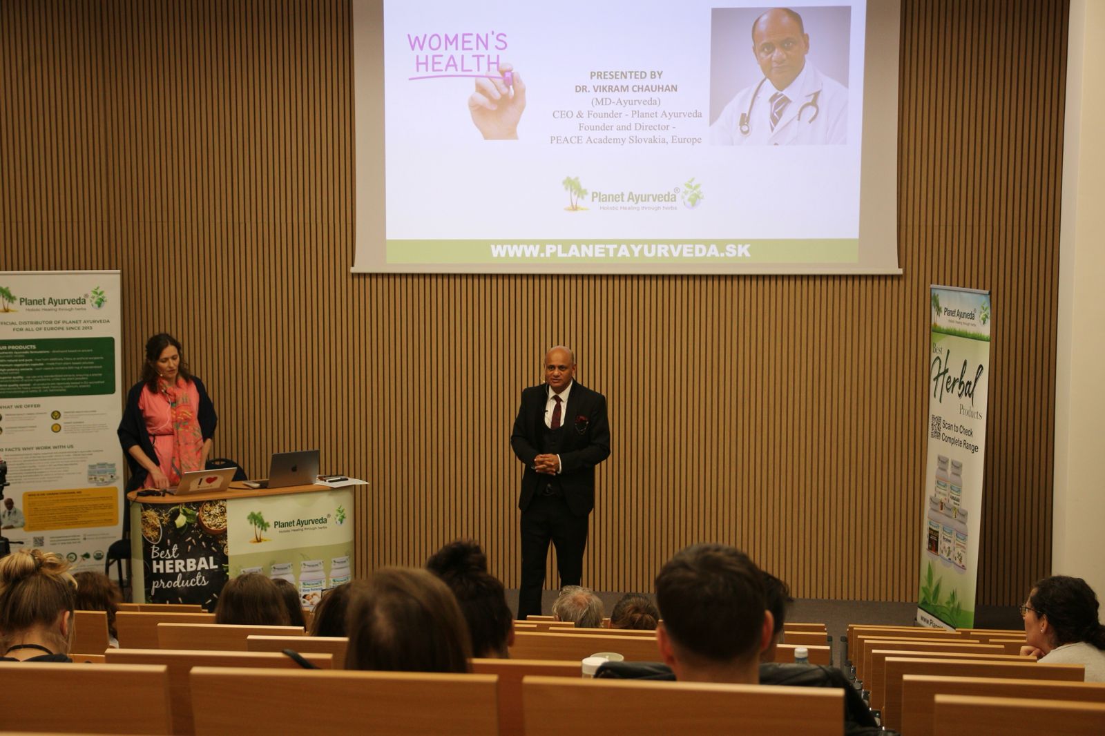 Dr. Vikram Chauhan's Seminar on Ayurveda in Prague, Czech Republic, Europe