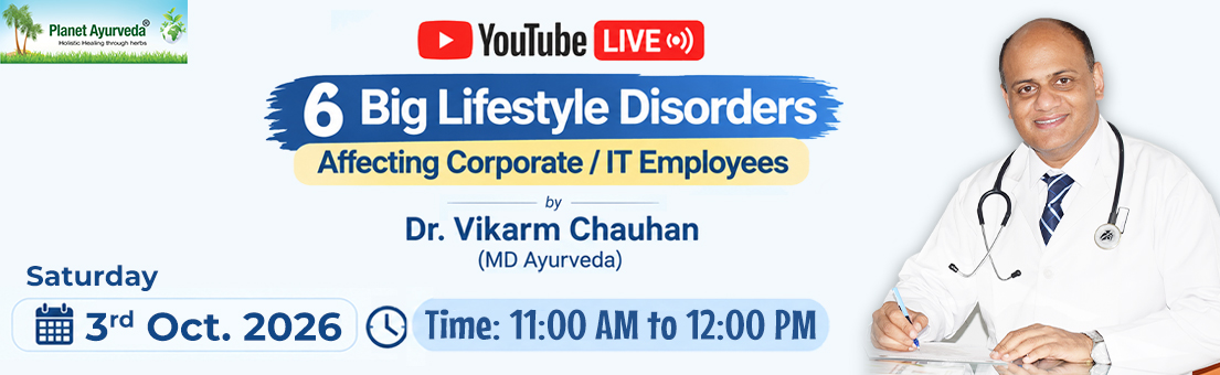 6 Big Lifestyle Disorders Affecting Corporate / IT Employees - Know from Dr. Vikram Chauhan 6 Big Lifestyle Disorders Affecting Corporate / IT Employees - Know from Dr. Vikram Chauhan, YouTube Live